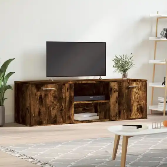 Szafka pod TV, przydymiony dąb, 120x34x37 cm Lumarko! - Hurtownia wielobranżowa Lumarko Ekspresowa dostawa